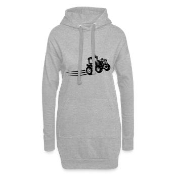 Tracteur Farmer Symbole Farmer - Sweat-shirt à capuche long Femme - gris chiné - Devant