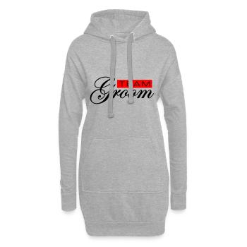 Équipe Groom Mariage - Sweat-shirt à capuche long Femme - gris chiné - Devant
