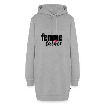 FEMME FATALE - Hoodie Dress - heather grey - Front