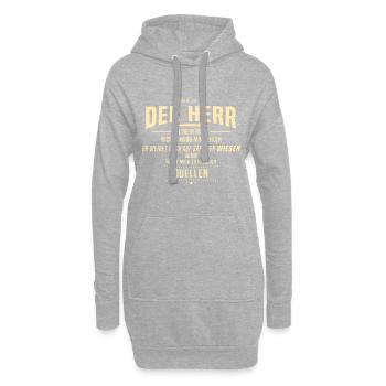 Hoffnung für alle, Psalm, Bibelvers, Hirte, Herr - Hoodie-Kleid - Grau meliert - Vorne