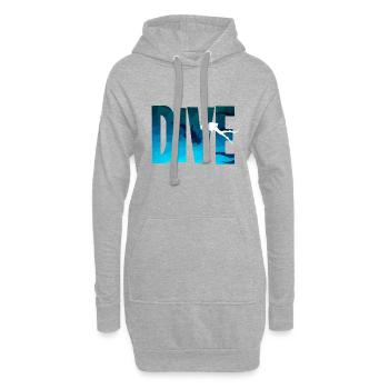 Plongée - plongée, plongeurs, plongée en apnée - Sweat-shirt à capuche long Femme - gris chiné - Devant