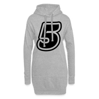5 Number symbol - Hoodie Dress - heather grey - Front