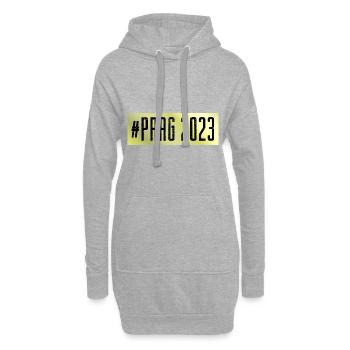 Prag 2023 - Hoodie-Kleid - Grau meliert - Vorne