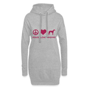 Whippet - Hoodie-Kleid - Grau meliert - Vorne
