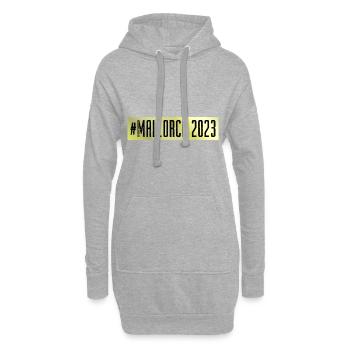 Mallorca 2023 - Hoodie-Kleid - Grau meliert - Vorne