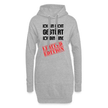 Je ne suis pas dérangé, édition limitée - Sweat-shirt à capuche long Femme - gris chiné - Devant