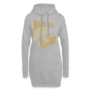 Rock n Roll - Hoodie-Kleid - Grau meliert - Vorne