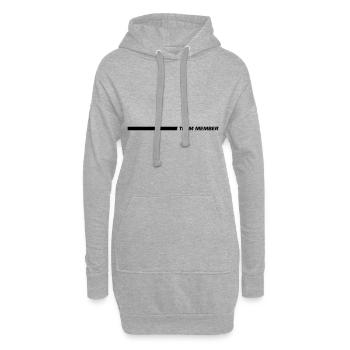 Membres de l’équipe - Sweat-shirt à capuche long Femme - gris chiné - Devant
