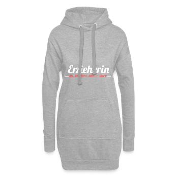 Erzieherin Beruf - Hoodie-Kleid - Grau meliert - Vorne