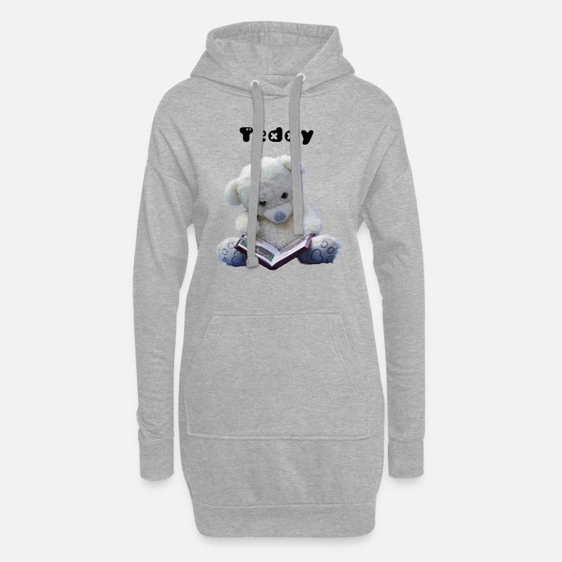 Teddy - Hoodie-Kleid - Grau meliert