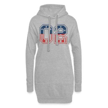 Anzahl 02 USA - Hoodie-Kleid - Grau meliert - Vorne