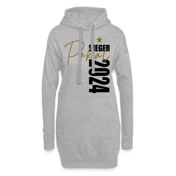 Pokalsieger 2024 - Hoodie-Kleid - Grau meliert - Vorne