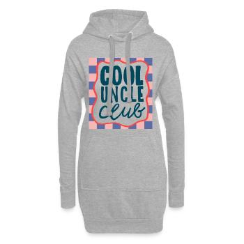 Cool Uncle Club Badge - Hoodie-Kleid - Grau meliert - Vorne