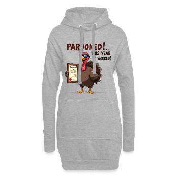 Pardoned Turkey - Hoodie-Kleid - Grau meliert - Vorne