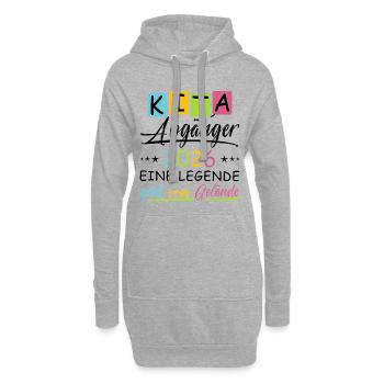 Kita Abgänger 2026 - Hoodie-Kleid - Grau meliert - Vorne