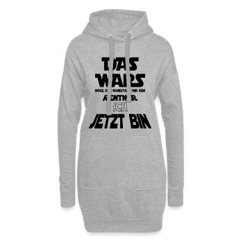 Rentner T-Shirt Lustig – Ruhestand Geschenk – Humo - Hoodie-Kleid - Grau meliert - Vorne