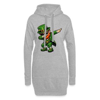 Dabbing Ire - Hoodie-Kleid - Grau meliert - Vorne