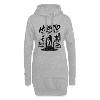 Hybrid Race - Hybrid Athlet - Hoodie-Kleid - Grau meliert - Vorne