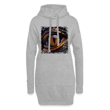 Irisfotografie benötigt besondere Technik - Hoodie-Kleid - Grau meliert - Vorne