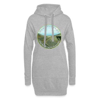 Mit dem Fahrrad über den Mont Ventoux - Hoodie-Kleid - Grau meliert - Vorne