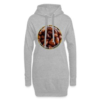 Anthropo-Entomophagie ist keine Krankheit - Hoodie-Kleid - Grau meliert - Vorne
