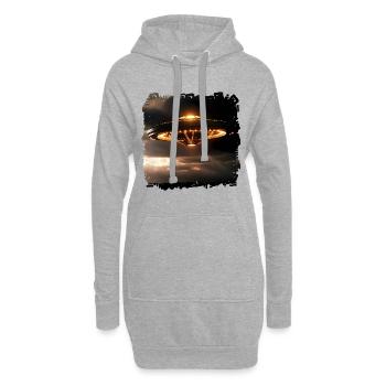 US government shows videos of UFOs - Hoodie Dress - heather grey - Front