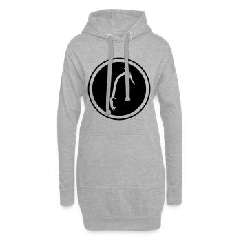 Matériel d’escalade piolet - Sweat-shirt à capuche long Femme - gris chiné - Devant