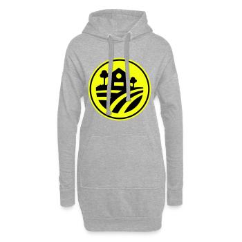 Farm Ernte icon - Hoodie-Kleid - Grau meliert - Vorne