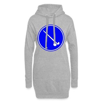 Feldhockey symbol Icon - Hoodie-Kleid - Grau meliert - Vorne