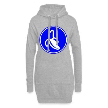 Banane Icon - Hoodie-Kleid - Grau meliert - Vorne