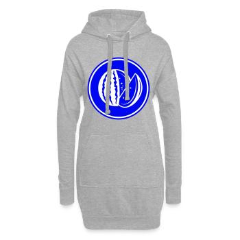 Melone Frucht - Hoodie-Kleid - Grau meliert - Vorne