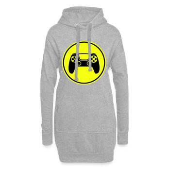 Gamepad Symbol Controller - Hoodie-Kleid - Grau meliert - Vorne