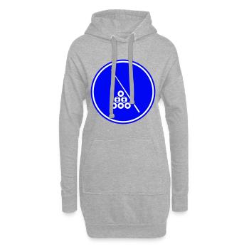 Billard symbol icon - Hoodie-Kleid - Grau meliert - Vorne