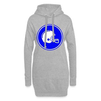 Football Helm icon - Hoodie-Kleid - Grau meliert - Vorne
