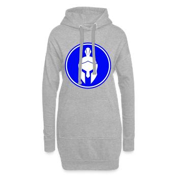 Spartaner Helm - Hoodie-Kleid - Grau meliert - Vorne