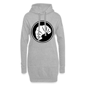 Croissant Symbol - Hoodie-Kleid - Grau meliert - Vorne