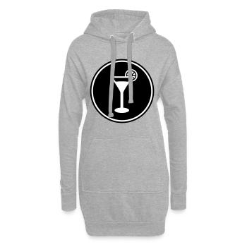 Alcool Tequilla - Sweat-shirt à capuche long Femme - gris chiné - Devant