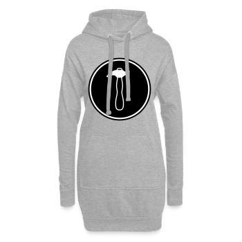 Hammer Handwerker - Hoodie-Kleid - Grau meliert - Vorne