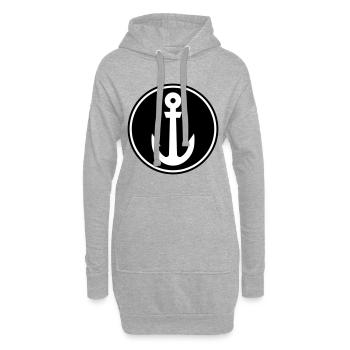 Anker Seemann - Hoodie-Kleid - Grau meliert - Vorne