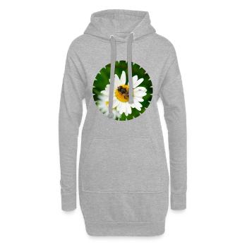 Ohne Insekten keinen Samen und keine Früchte - Hoodie-Kleid - Grau meliert - Vorne
