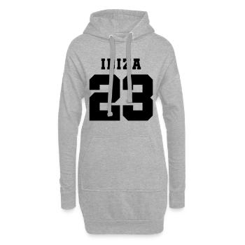 Ibiza 23 - Hoodie-Kleid - Grau meliert - Vorne