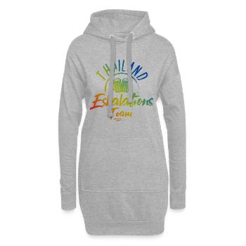 Escalade en Thaïlande - Sweat-shirt à capuche long Femme - gris chiné - Devant