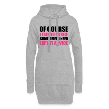 Expert Advice - Hoodie Dress - heather grey - Front