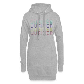 Jupiter Planet - Sweat-shirt à capuche long Femme - gris chiné - Devant
