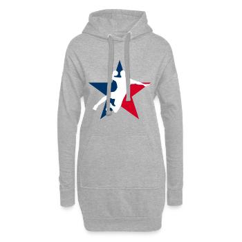 Handball League - Hoodie-Kleid - Grau meliert - Vorne