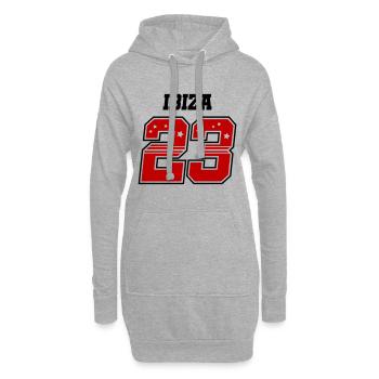Ibiza 23 - Hoodie-Kleid - Grau meliert - Vorne