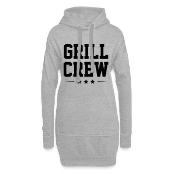 Grill Crew - Hoodie-Kleid - Grau meliert - Vorne