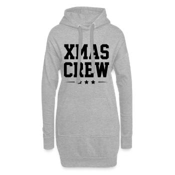 Xmas Crew Weihnachten Party Team - Hoodie-Kleid - Grau meliert - Vorne