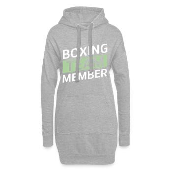 Équipe de boxe - Sweat-shirt à capuche long Femme - gris chiné - Devant