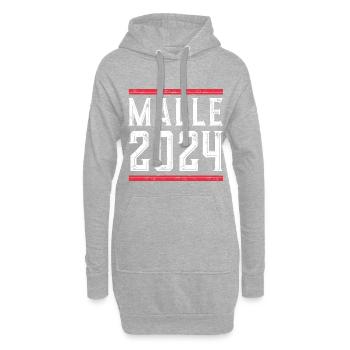 Malle 2024 Urlaub - Hoodie-Kleid - Grau meliert - Vorne